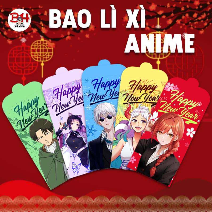 Bao lì xì anime: Phong cách hoạt hình Anime luôn thể hiện sự lôi cuốn và độc đáo trong từng tác phẩm. Việc kết hợp với hình ảnh bao lì xì anime sẽ tạo thành một sức thu hút kỳ lạ giữa nét đẹp truyền thống và phong cách hiện đại.