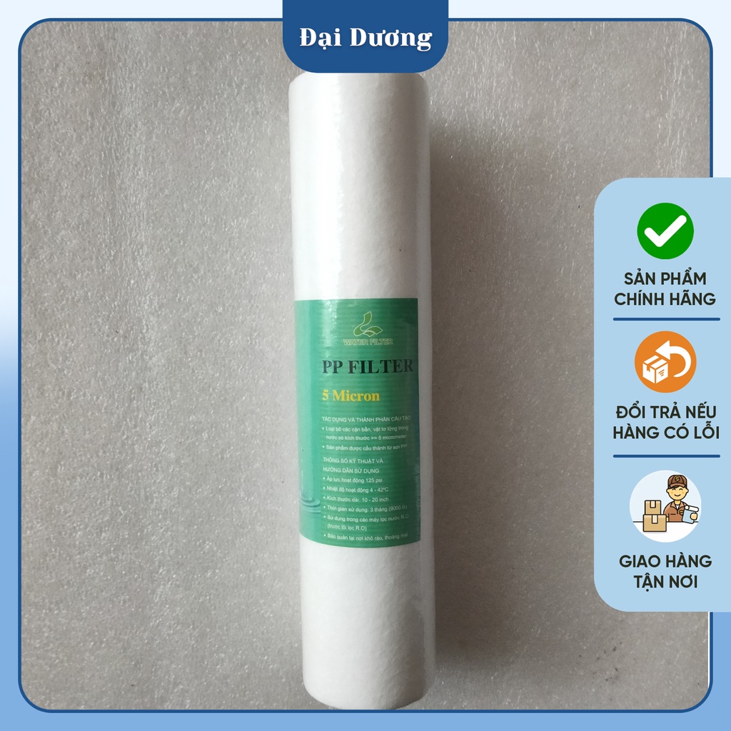 Lõi lọc nước số 1 pp 5 micron không đầu bịt