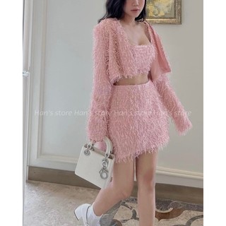 [HAN’S STORE ]SET LÔNG CAO CẤP 3 MÓN SIÊU XỊN (ẢNH THẬT)