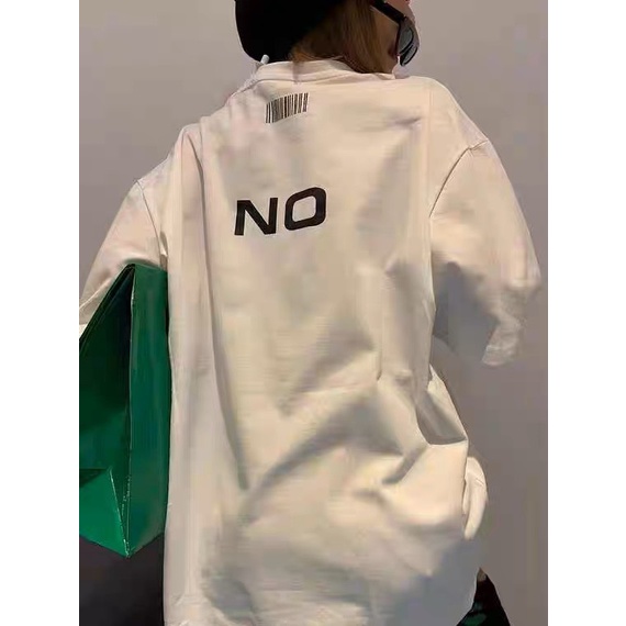 Áo thun Stee Cổ tròn YES NO ICVCVNI  Unisex Menwear Cotton
