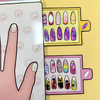 Bộ làm nail bằng giấy ❤️