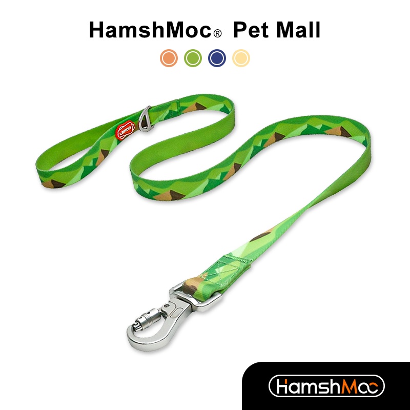 HamshMoc Dây xích chó chống nước Dây xích chó Nylon có móc bền Tay cầm rộng chống mùi Dây xích thú cưng mạnh mẽ cho chó nhỏ vừa lớn