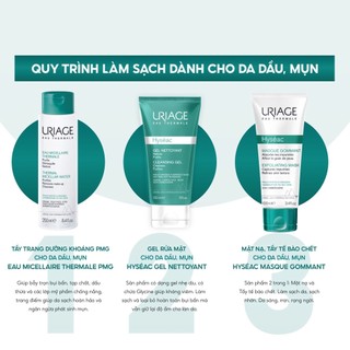 Mặt nạ, tẩy tế bào chết cho da dầu, mụn URIAGE HYSÉAC MASQUE GOMMANT 100ml