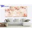 Bộ 3 Tranh Hoa Trang Sức 3D , Tranh Tráng Gương ( Bộ 3 Tấm )
