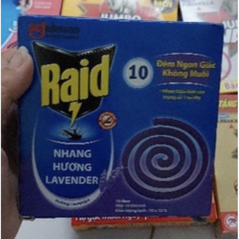 hộp Nhang muỗi raid / jumbo có khói , ít khói