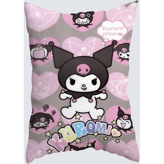 Vỏ Gối Kuromi Dễ Thương Một Mặt In Hình Chữ Nhật Polyester Vỏ Gối Phòng Ngủ Sofa Trang Trí Nhà Gối (Không Có Lõi Gối)