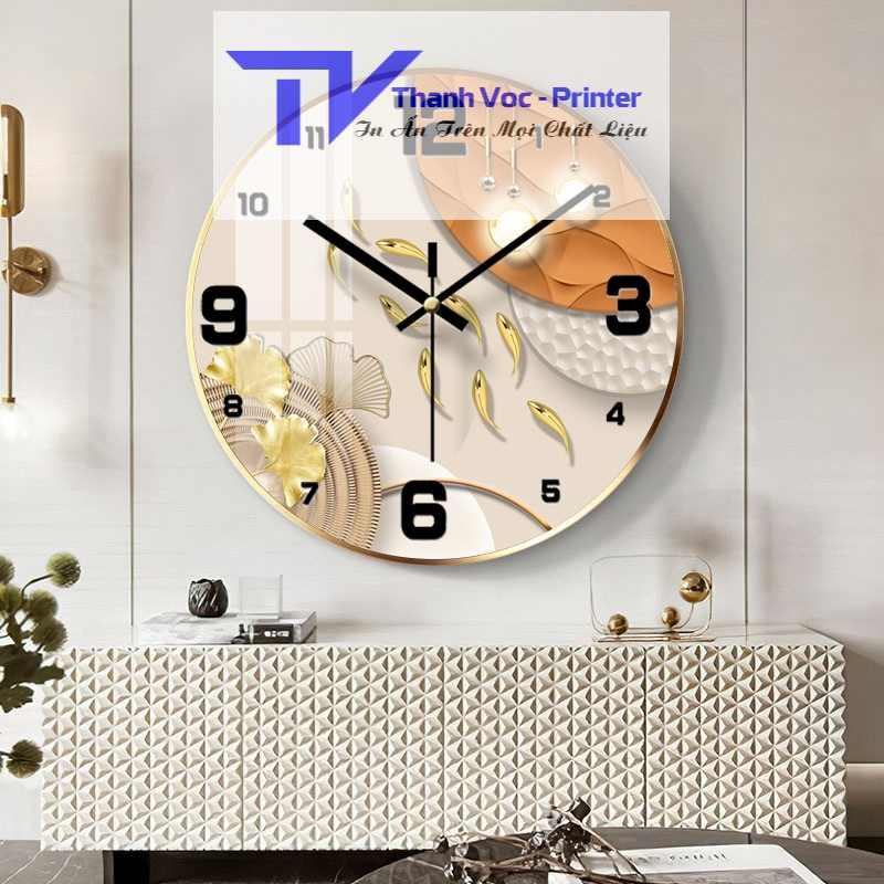 [Rẻ vô địch] Đồng Hồ Treo Tường Tráng Gương Kim Trôi Sang Trọng D30cm Và D60cm