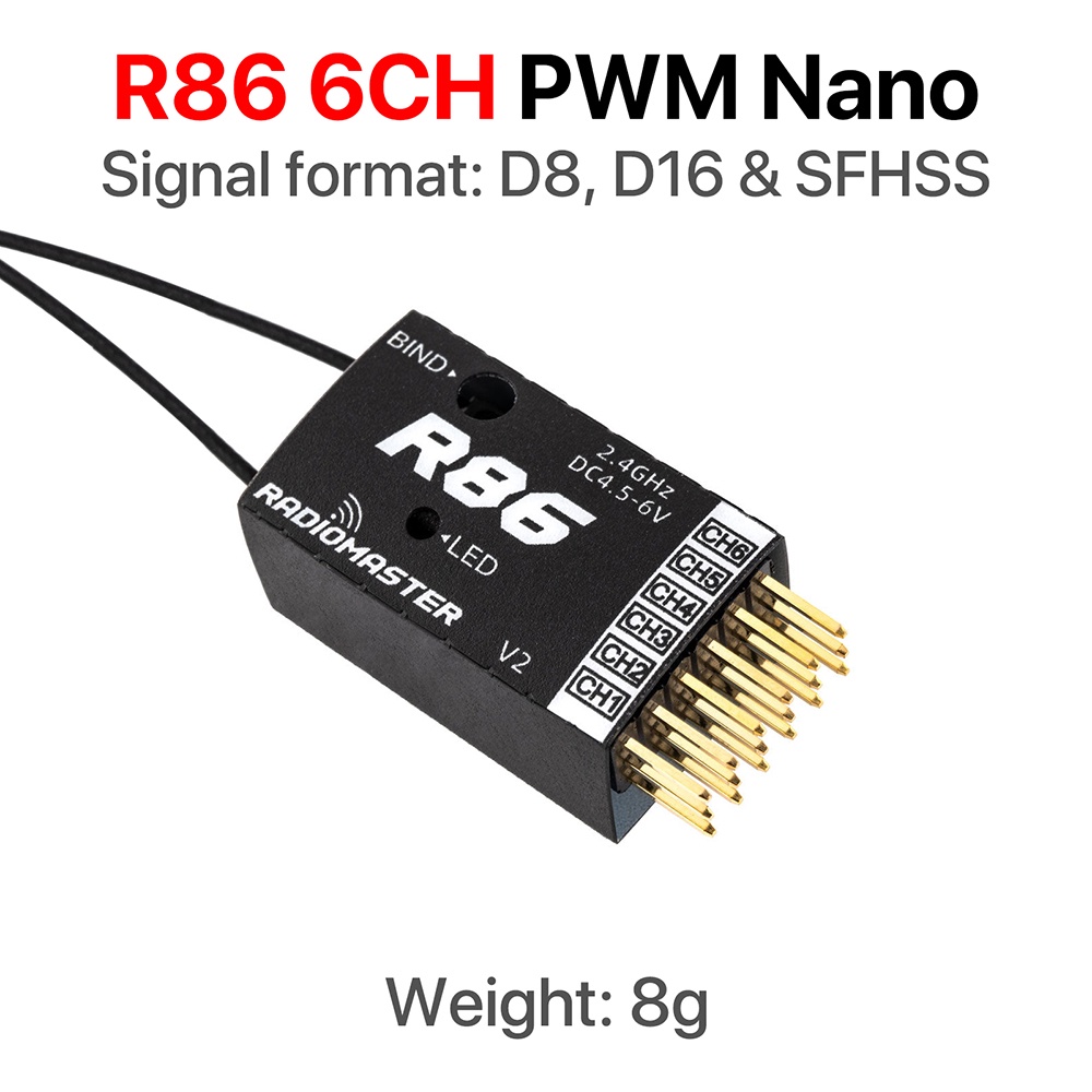 Radiomaster R81 R84 R86 R86C R88 V2 2.4GHz Trên 1KM SBUS Nano Thu Tương ...
