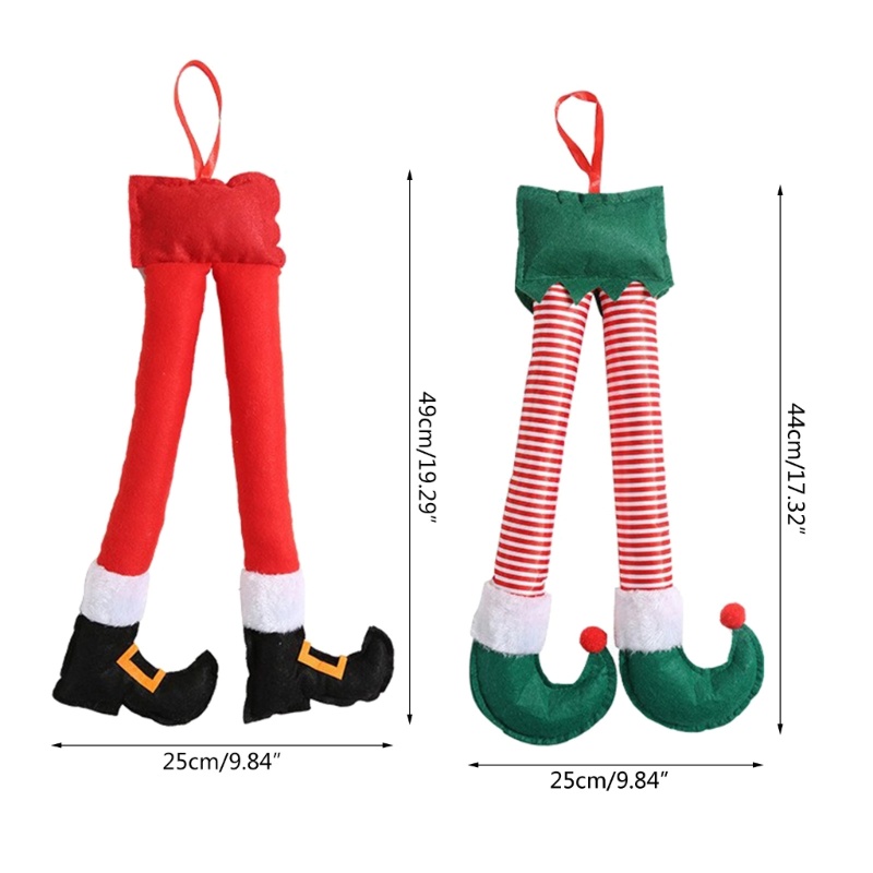 [3C] Trang trí thân xe tự động Chân ông già Noel Elf Trang trí Giáng sinh Tiệc trang trí Giáng sinh Phụ kiện mặt dây chuyền cây Giáng sinh Trang trí cho tất cả các xe hơi