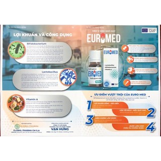Men vi sinh EuroMed – Bổ sung lợi khuẩn men vi sinh cho trẻ sơ sinh
