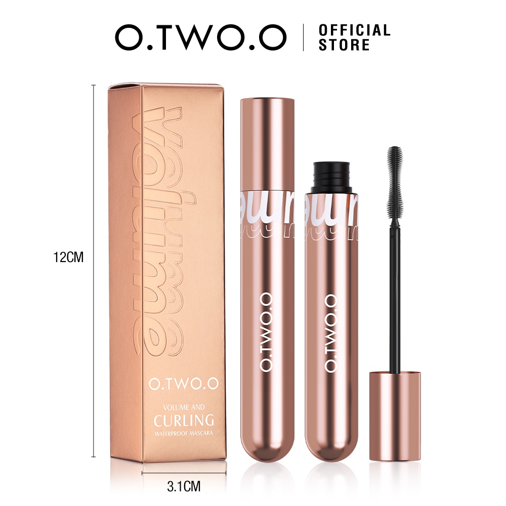 Mô tả Set mascara O.TWO.O chống nước lâu phai trang điểm cho hàng mi dày và cong vút - 8