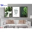 Bộ 3 Tranh Lá Cây Xanh Treo Tường , Tranh Tráng Gương ( Bộ 3 Tấm )