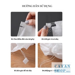 Túi Vải Bảo Quản Giày Dây Rút Vải Không Dệt Thoáng Khí, Túi Đựng Giày Dây Rút Khi Đi Du Lịch-GD644-TuiRut