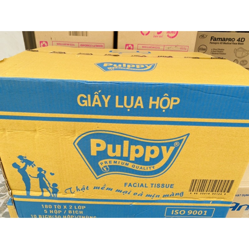 [Hoả tốc] Thùng 50 hộp khăn giấy rút pulpy hàng siêu dai,mềm mịn