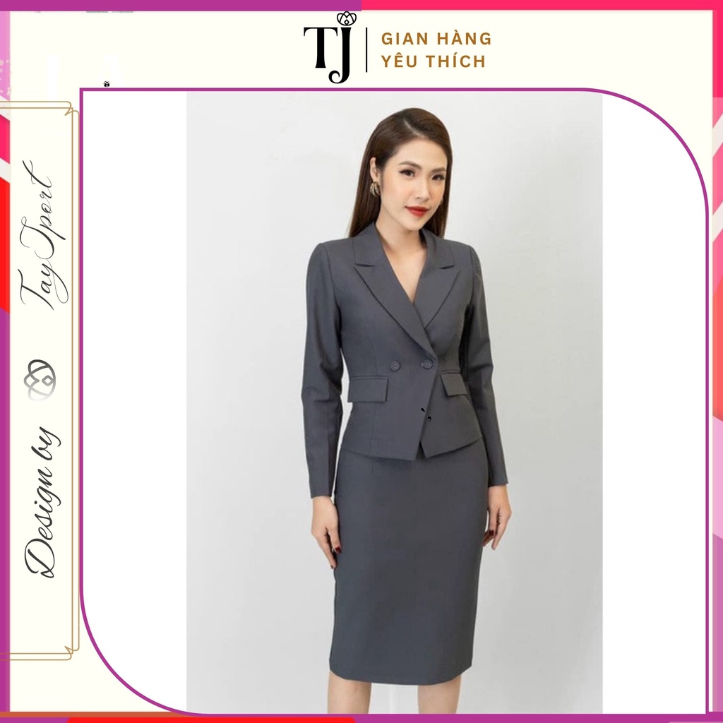 Set vest chân váy bút chì thời trang công sở ( hàng thiết kế - ảnh thật )