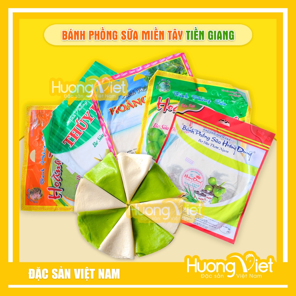 Bánh tráng sữa hoặc bánh phồng sữa Tiền Giang, bánh tráng sữa Hoàng Dung