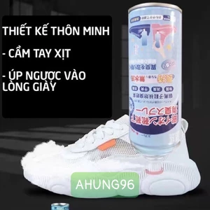 Chai xịt khử mùi giày đa năng, khử mùi hôi giày, chân, tất, tủ giày lâu năm bằng tinh chất nano bạc