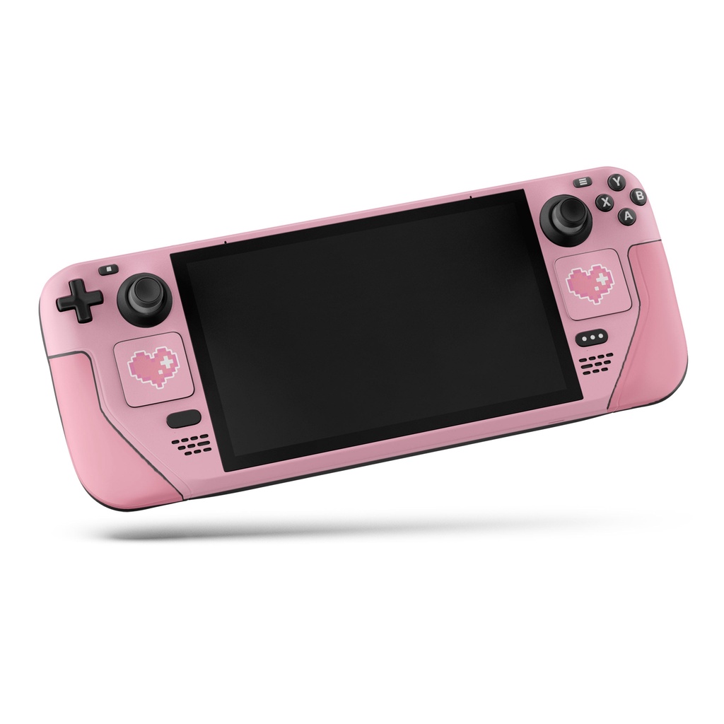 Skin dán Steam Deck mẫu Cute Gamer Girl Pink Pixel (Đã cắt sẵn chi tiết, dễ dán)
