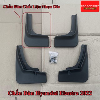 Chắn Bùn Hyundai elantra Đời 2022 Chất liệu Nhựa Dẻo Tặng kèm Ốc Vít ,Bộ 4 Chiếc Hàng Loại 1