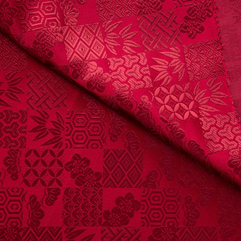 Thổ Cẩm satin Nhật Bản jacquard vải sườn xám mật độ cao Hanfu lụa satin vải jacquard DIY Chất liệu may vá