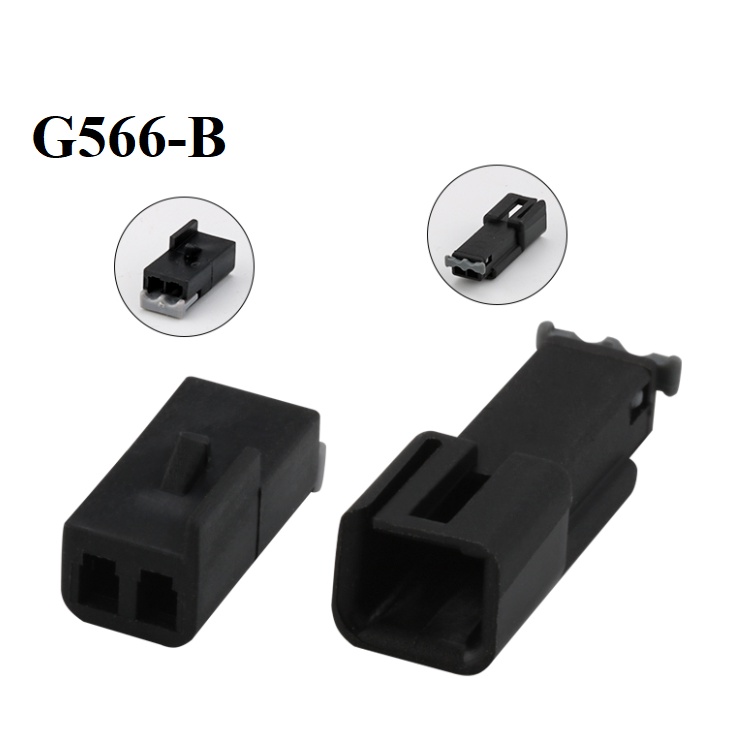 G566-Giắc cắm đầu nối xe hơi 2 Lỗ 1.5mm màu đen đực cái | Shopee Việt Nam