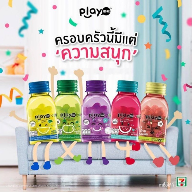 KẸO PLAY MORE THÁI LAN LỌ 22G