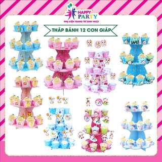 [CÓ VIDEO] Tháp Bánh 3 Tầng Bằng Giấy Trang trí Sinh Nhật Trên Bàn SANG TRỌNG tại Happy Party