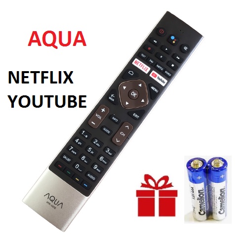 Điều khiển tivi aqua có giọng nói hàng chính hãng, Remote TV AQUA hàng chính hãng mới 100%
