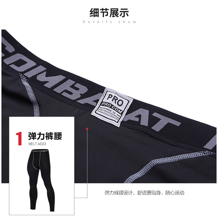 Quần giữ nhiệt nam SPORTY QG10 tập thể thao chất liệu co giãn đa chiều