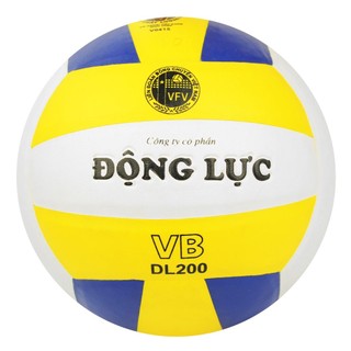 Quả bóng chuyền da Động Lực DL 200, bóng chuyền hơi Jatan chuyên nghiệp , Hàng Chính Hãng