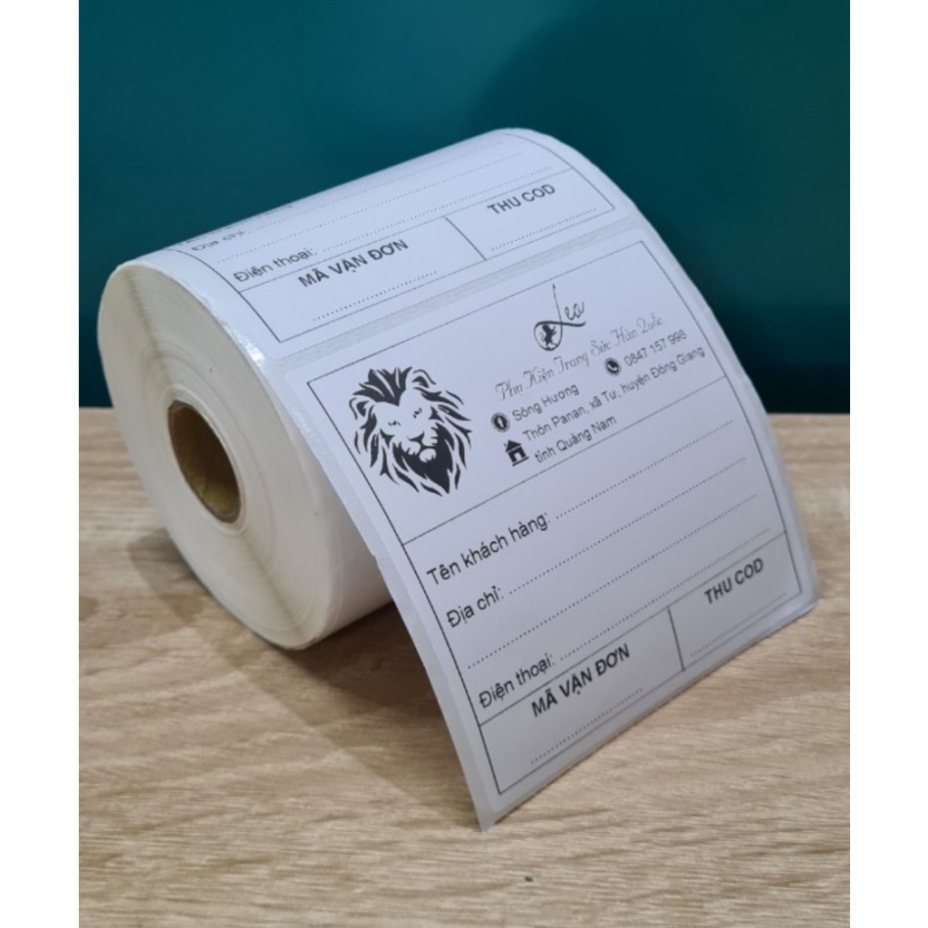 Hóa đơn in nội dung theo yêu cầu dán được kích thước lớn nhãn sẵn keo phiếu giao hàng phiếu ship tem vận chuyển