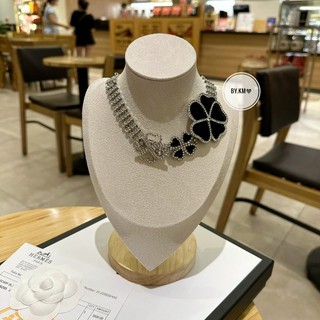 Vòng chocker đá hoa đen sang chảnh, đính hạt lấp lánh