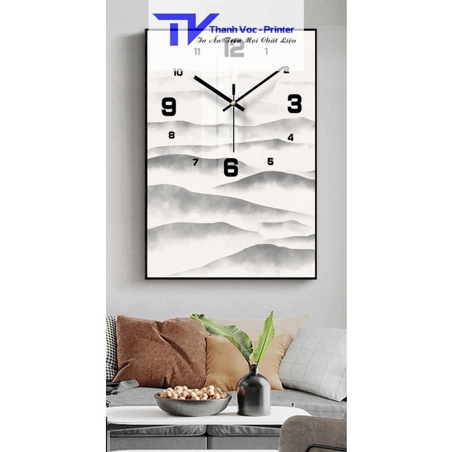 [Rẻ vô địch] Đồng Hồ Treo Tường Tráng Gương Kim Trôi Sang Trọng Dòng 40cmx80cm