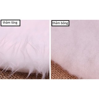 Thảm quây gốc cây thông Giáng sinh cao cấp - thảm lông trắng mịn mượt