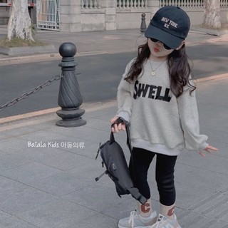 Áo nỉ bông cho bé trai bé gái, áo hoodie dài tay phong cách Hàn quốc in chữ SWEEL cho bé từ 10-24kg