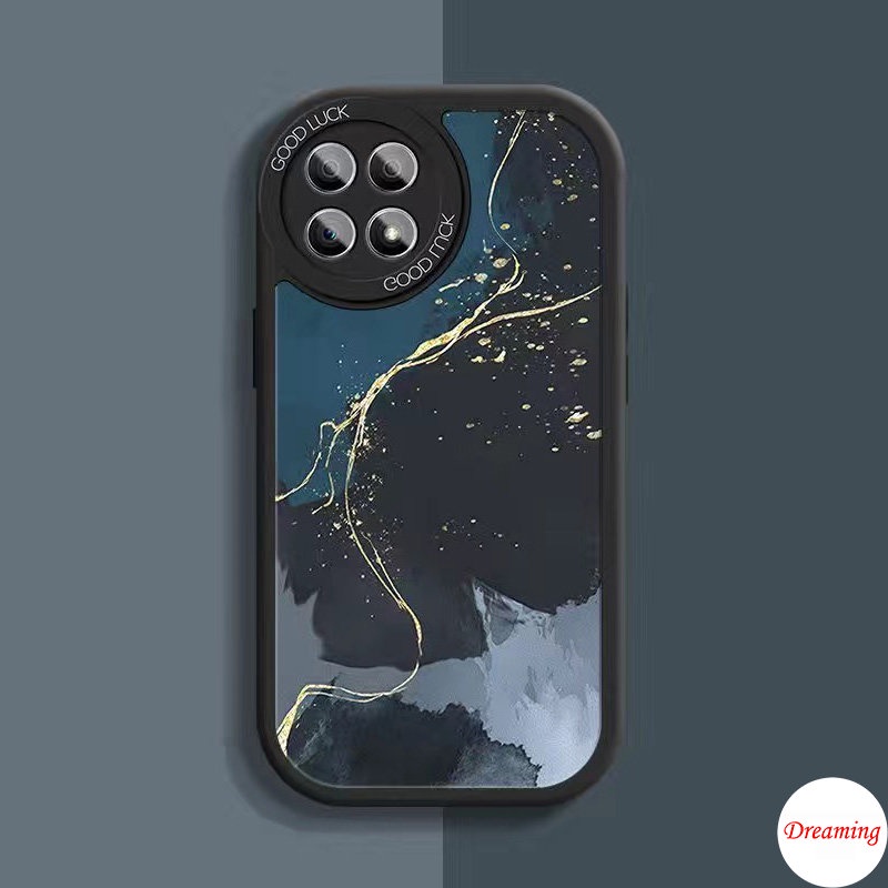 Ốp Lưng Cho Redmi Note 13 12 11S 10S 9S 8 7 A1 A2 12C 11A 10C 10A 9C 9A 9T C55 C50 X5 X3 NFC GT M3 10T 13T Pro 11T Hình Bầu Dục Mắt Lớn Mềm Ốp Lưng Điện Thoại Màu Xám Xanh Bầu trời