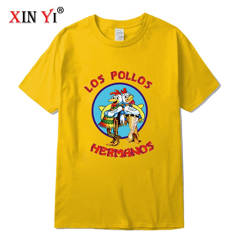 Áo nam In Chữ Breaking Bad LOS POLLOS Chicken Vui Nhộn