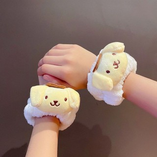 Băng Đeo Cổ Tay Vải Nhung San Hô Thấm Hút Mồ Hôi Chống Thấm Nước Họa Tiết Dễ Thương