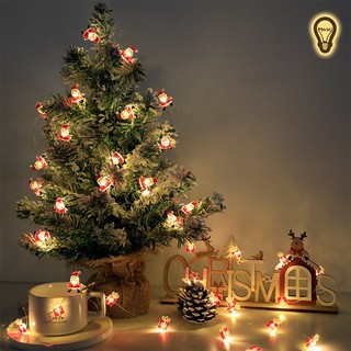 LED Đèn led dây đom đóm dùng PIN USB hình ông già noel các mẫu trang trí decor giáng sinh lung linh 3M30
