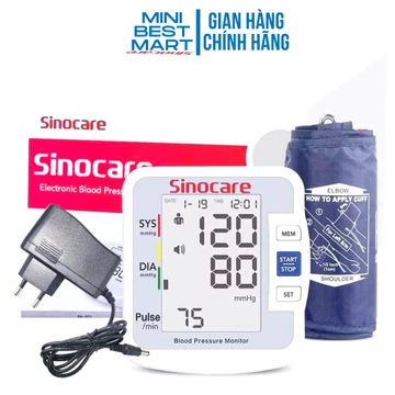 Máy đo huyết áp Sinocare Sinoheart BA-801 Công nghệ Đức ( Phiên bản giọng nói Tiếng Việt )