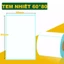 Giấy In Nhiệt 60x80 mm - 6x8 cm Sẵn keo chắc chắn nét 60*80 chữ sắc mịn 6*8 Tem Mã Vạch [10 CUỘN ]