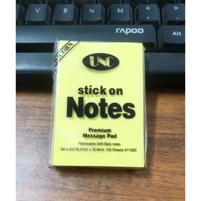 Giấy note ghi chú UNC - giấy note đánh dấu trang - giấy nhớ set 100 tờ ...