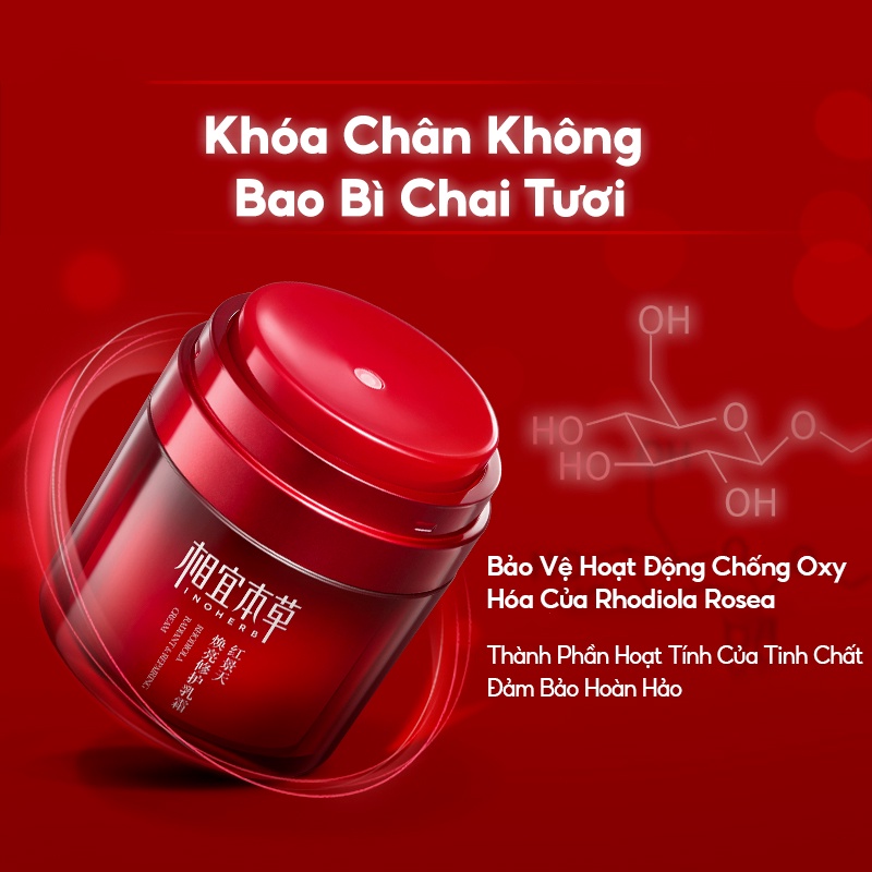 Ảnh Kem dưỡng da INOHERB Rhodiola Radiant phục hồi chống oxy hóa cấp ẩm chăm sóc hiệu quả 8g 4