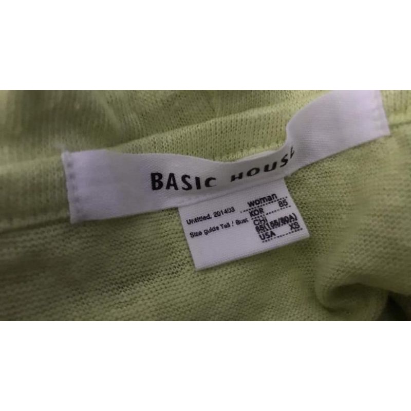 Áo hoodie linen Basic H0USE xuất Hàn