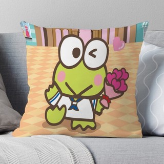 Vỏ Gối Keroppi Sanrio Họ Dễ Thương Trẻ Em Quà Tặng Sinh Nhật Vỏ Gối Trang Trí Nhà (Không Có Lõi Gối)