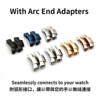 Dây Đeo Đồng Hồ Thay Thế Bằng Thép Không Gỉ 5 Đầu Cong Kích Thước 18mm 20mm 22mm 24mm
