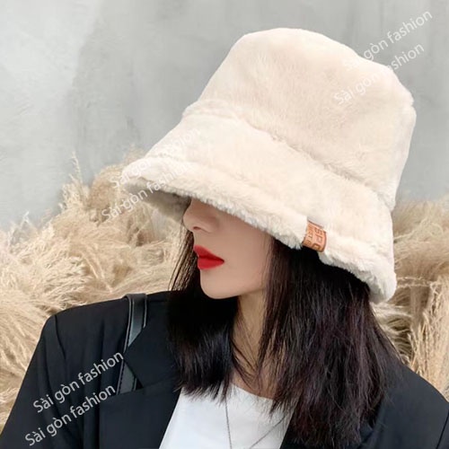 Mũ Bucket Lông Thỏ | Nón lông thỏ cao cấp Sang Xịn Mịn nhập khẩu