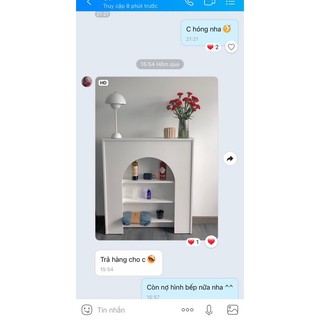 Kệ Lò Sưởi Phong Cách Châu Âu - Hình Feedback của Bé Khách Siêu Dể Thương .