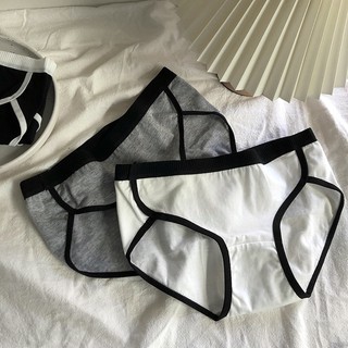 [Hàng Mới Về] Quần Lót Cotton Không Đường May Kháng Khuẩn Phối Màu Tương Phản Chất Lượng Cao Thoải Mái Cho Nữ