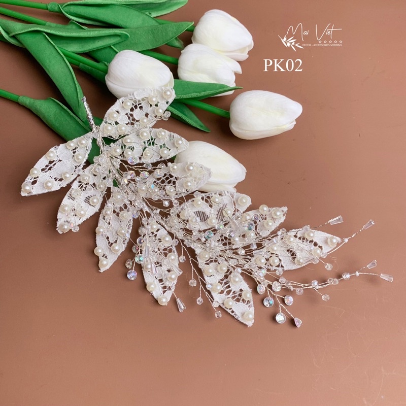 các mẫu cài tóc cô dâu